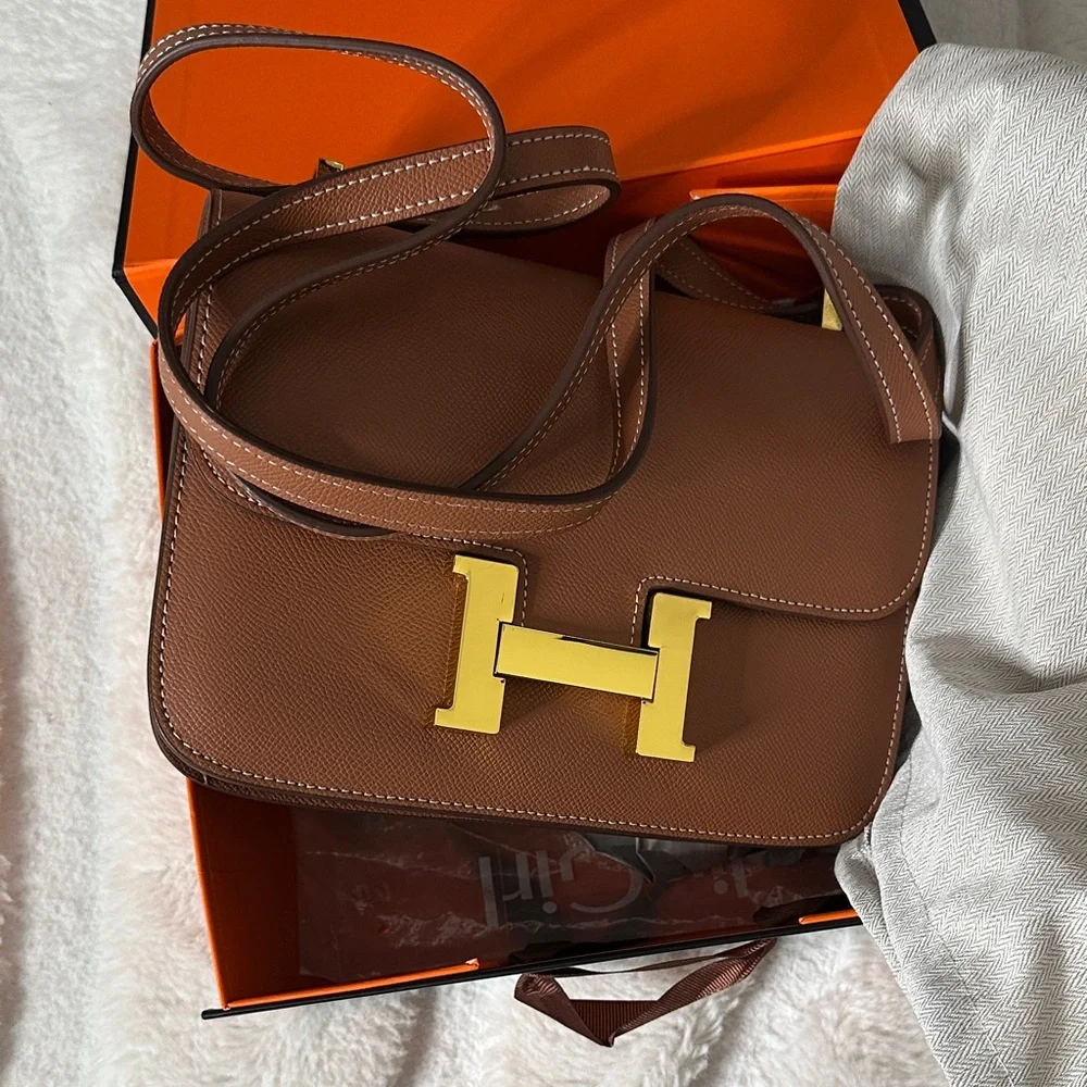 Brown Leather Men's Bag - Picture 4 of 8